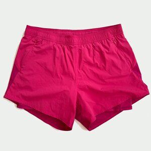 Fair Harbor Shorts Womens The Corliss Pink Lined Athletic Short Raspberry XL